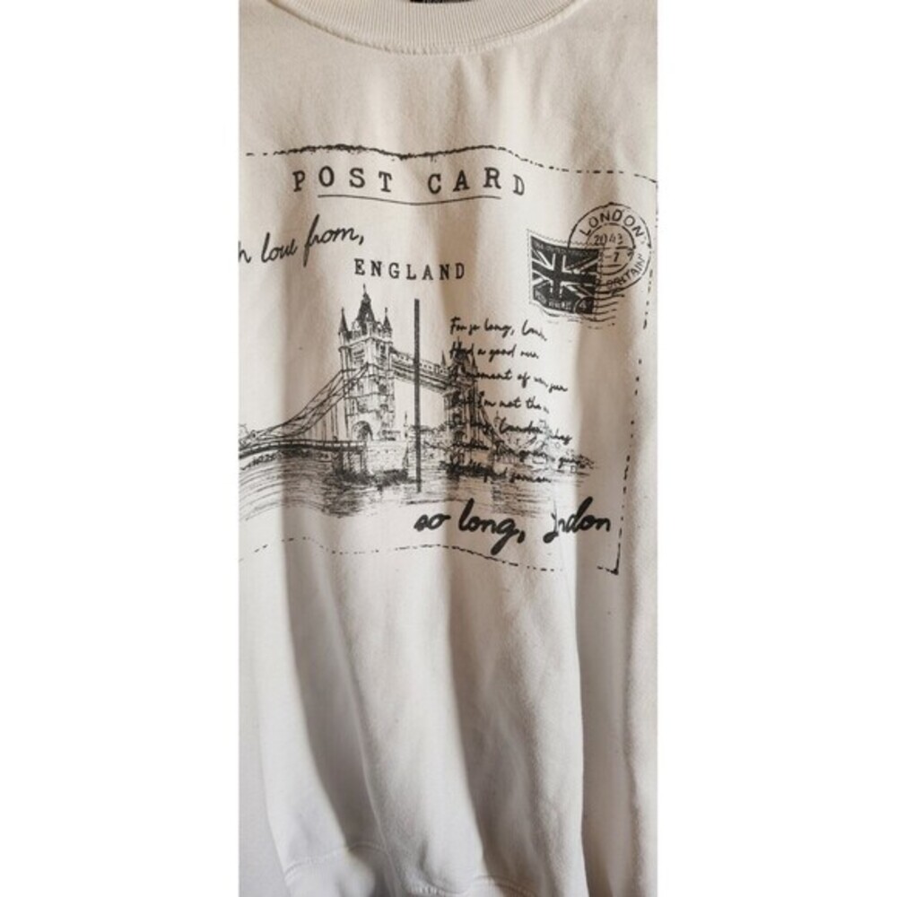 Originality London Postcard Women’s Sweatshirt Large‎ Fleece Stylish Soft A600